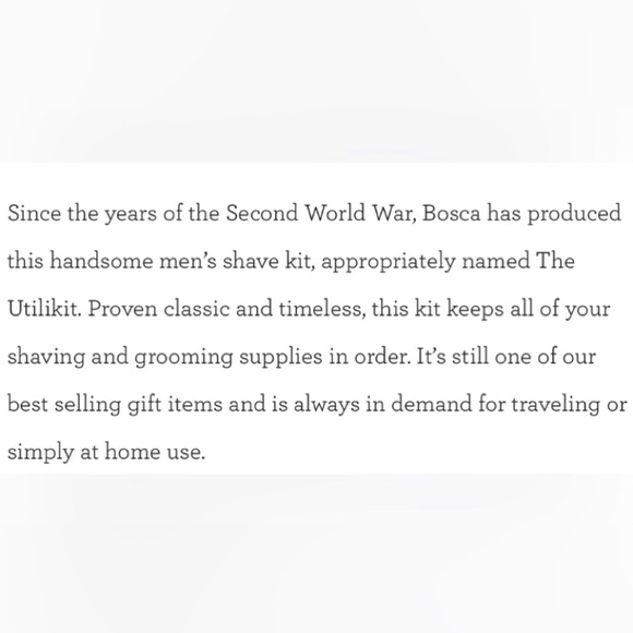 BOSCA Old Leather Black Leather Men’s UTILI-KIT Travel Kit Shaving Kit - Picture 10 of 10